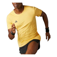 adidas Adizero Essentials Running T-shirt Asia Sizing 'Yellow' IR7126