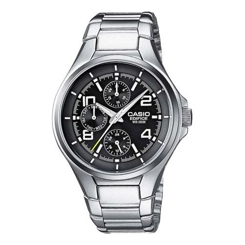 CASIO Quartz EDIFICE Stainless Steel Strap Mens Silver Analog EF-316D-1AVEF