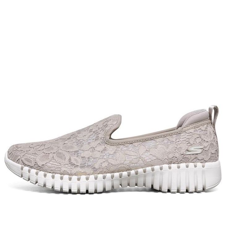 (WMNS) Skechers Go Walk Smart Loafer Grey/Brown 124165-TPE