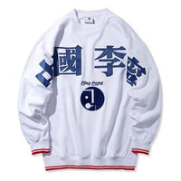 Li-Ning Paris Catwalk Loose Pullover 'White Blue' AWDQ317-1
