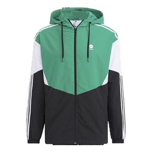 adidas Neo Essentials Woven Jackets 'Green Black' HM2004