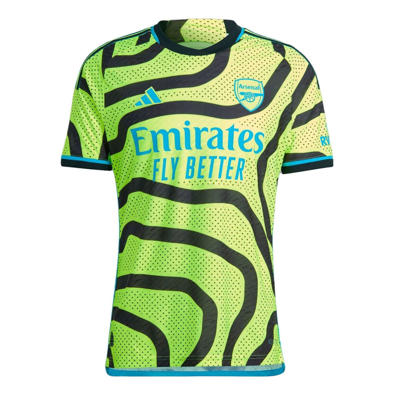 adidas Arsenal 23/24 Away Authentic Jersey 'Yellow Black' HR6926
