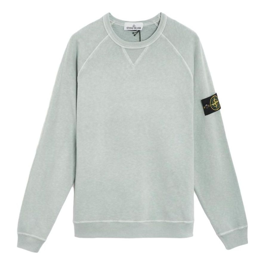 STONE ISLAND Compass Patch Long-Sleeved Sweatshirt 'Green' 781566360-V0141