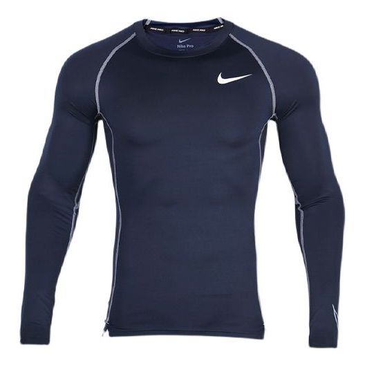 Nike Pro Dri-fit Athleisure Casual Sports Round Neck Long Sleeves Purple DD1991-451