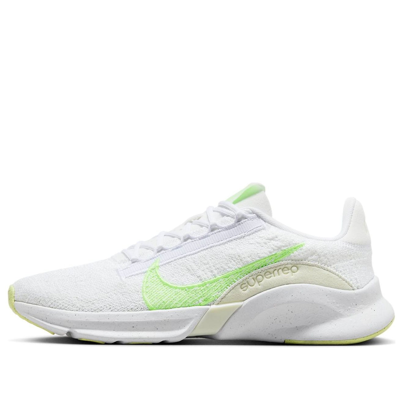 (WMNS) Nike SuperRep Go 3 Flyknit Next Nature 'White Lime Blast' DH3393-106