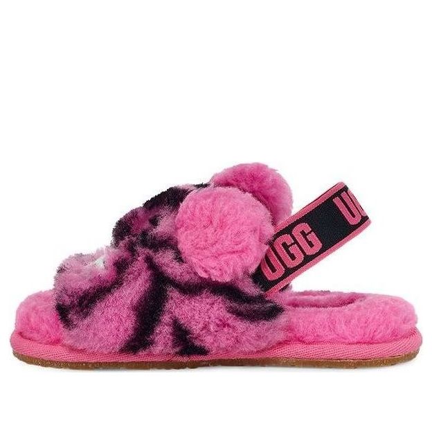 (TD) UGGFluff Yeah Slide Tiger Stuffie 'Carnation'  1124940T-CRNT