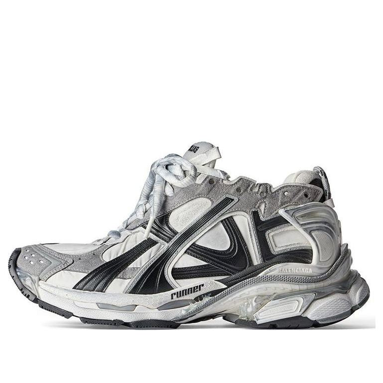 (WMNS) Balenciaga Runner SneakerS 'Grey White and Black Nylon and Suede Like Fabric' 772767W3RNY9012