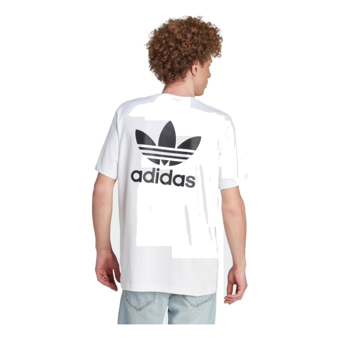 adidas originals Adicolor Classics Back+front Trefoil Boxy Tee 'White Black' IM4513