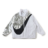 (WMNS) Nike Swoosh Jacket Woven Cb Gel Large Multicolor Splicing White CQ8023-101