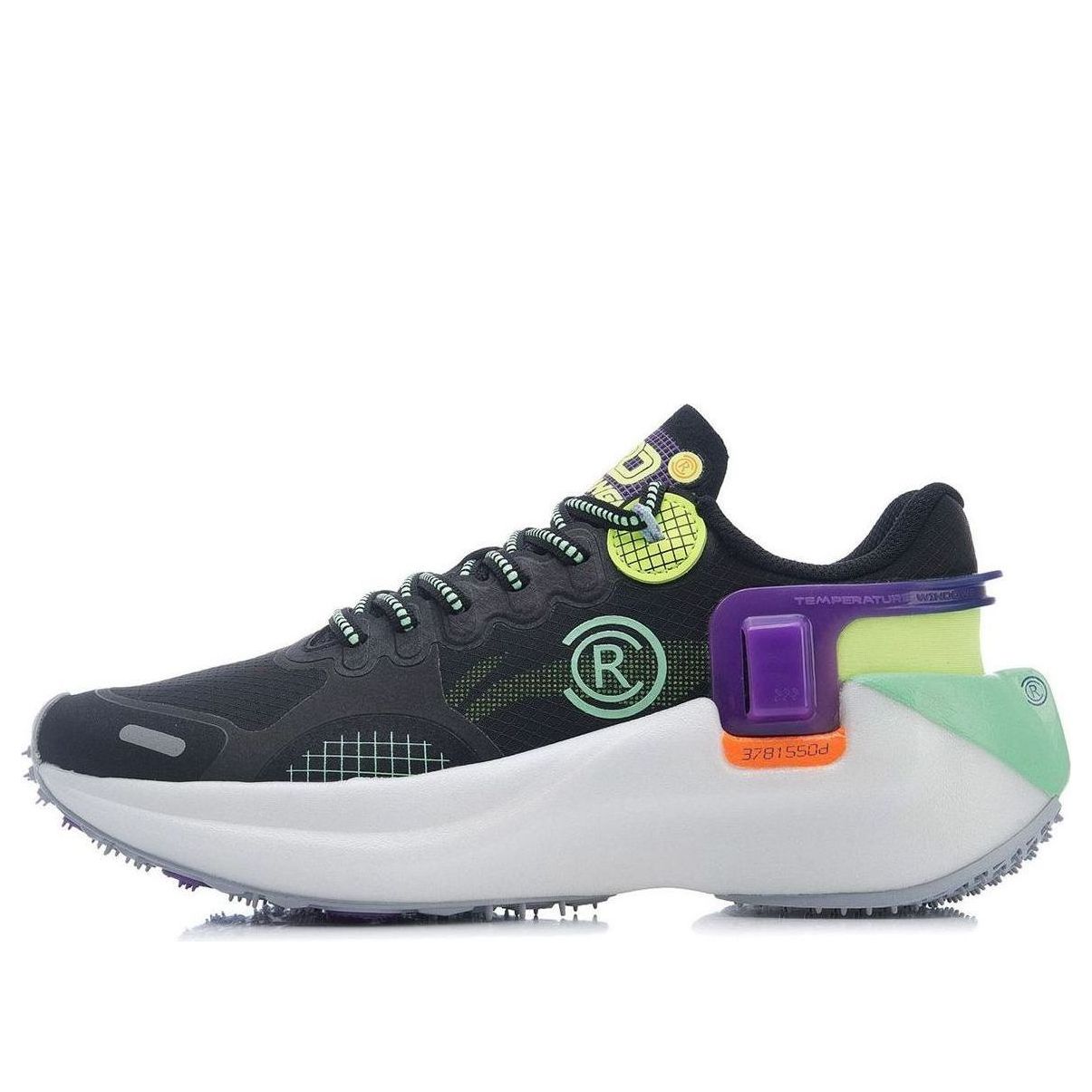 (WMNS) Li-Ning Wind Range Essential 'Black Green Purple' ARHR054-3