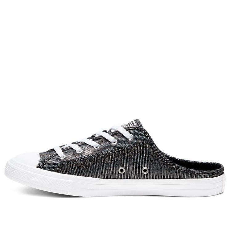 (WMNS) Converse Chuck Taylor All Star Dainty Mule Metal Black Pedal Casual Canvas Shoes 568811C