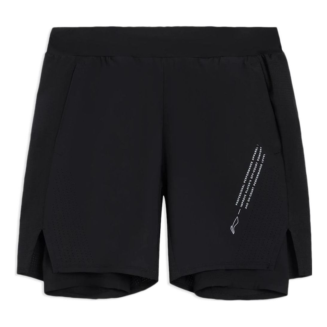 Li-Ning Graphic Basketball Training Shorts 'Black' AKSS363-1