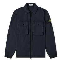 STONE ISLAND 2 Pocket Brushed Cotton Shirt Jacket 'Navy' 7515113WN-V0120