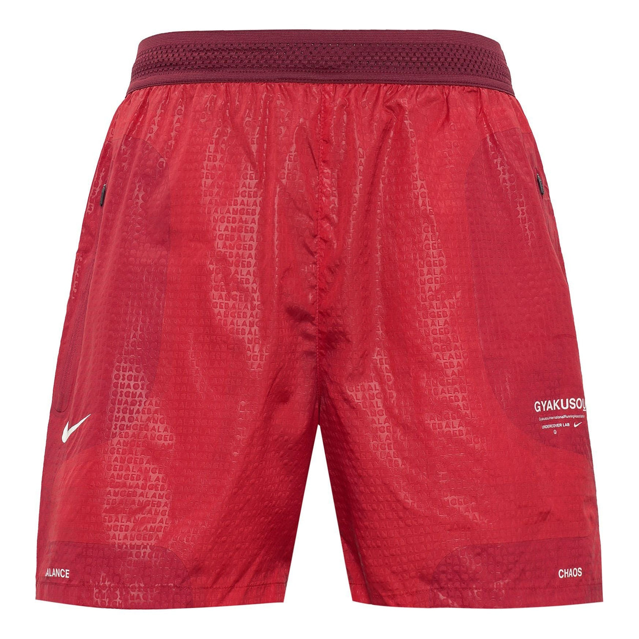 Nike x Gyakusou Logo Running Training Shorts Men's Red CU4389-677