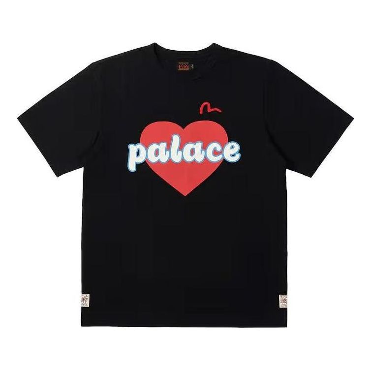 Palace x Evisu Heart T-Shirt 'Black' P24EVES005