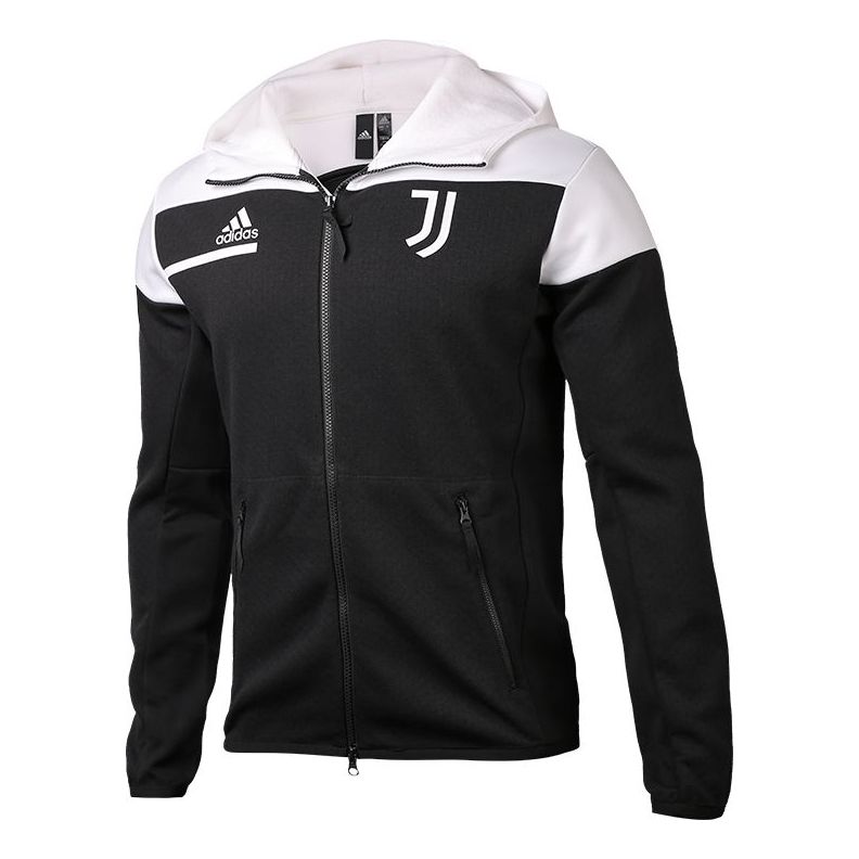 adidas Juve Zne 20-21 Season Juventus Soccer/Football Sports Jacket Black GN5452
