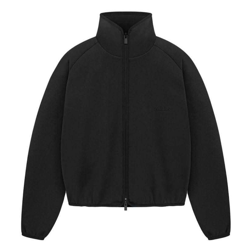 adidas x Fear of God Athletics Suede Fleece Track Jacket 'Black' IY0935