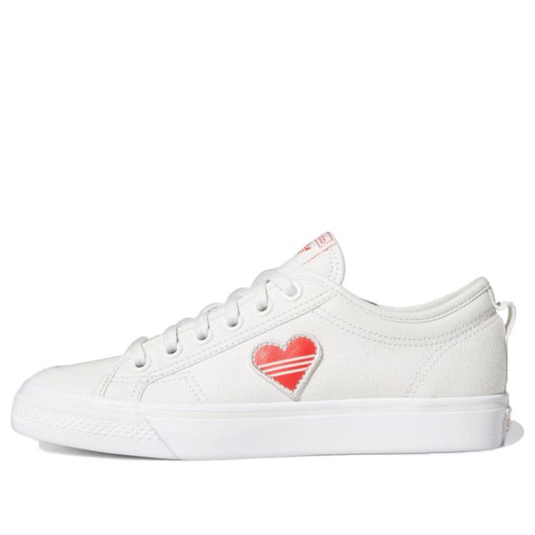 (WMNS) adidas Nizza Trefoil 'White Red' H02542