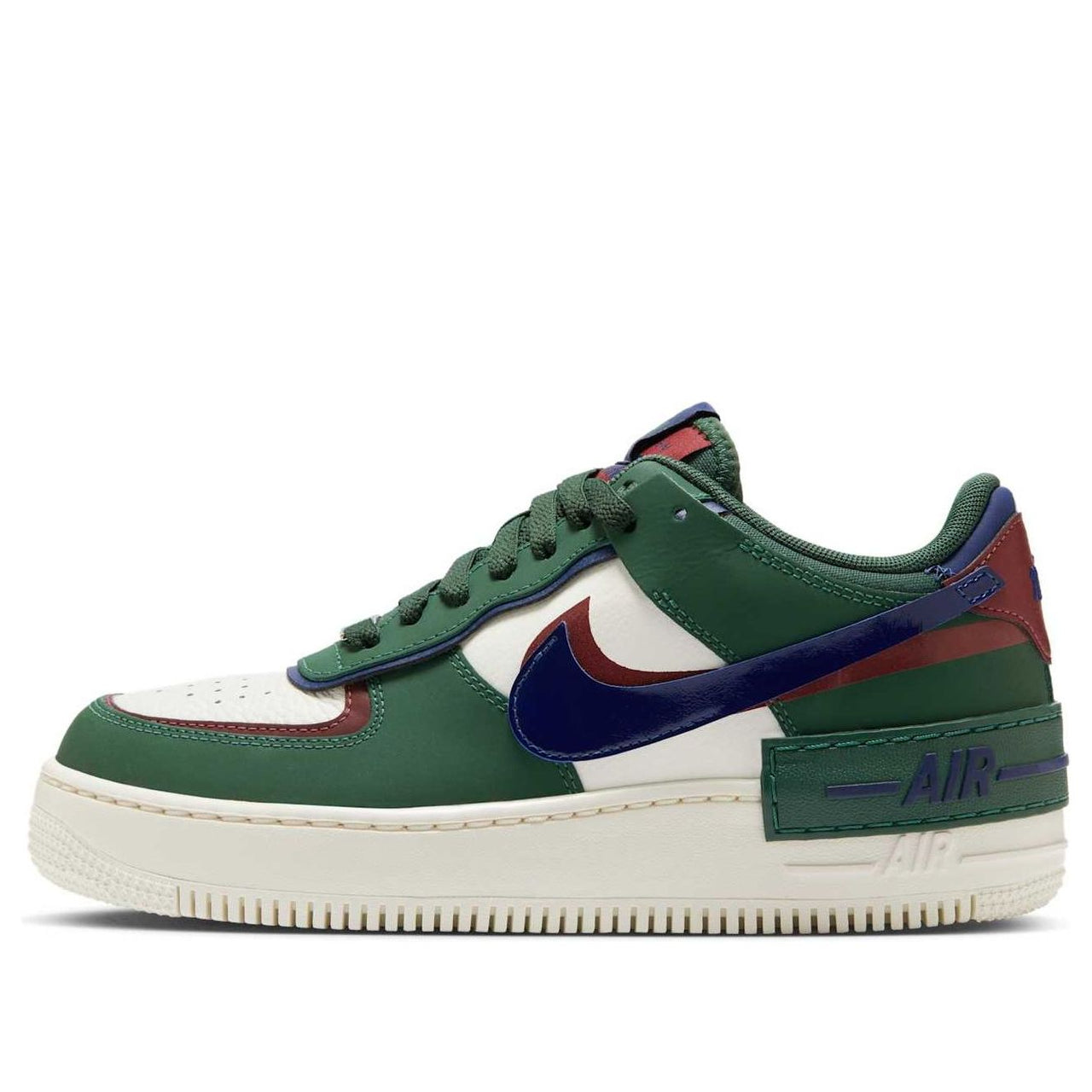 (WMNS) Nike Air Force 1 Shadow 'Fir Dark Team Red Sail' DZ1847-300