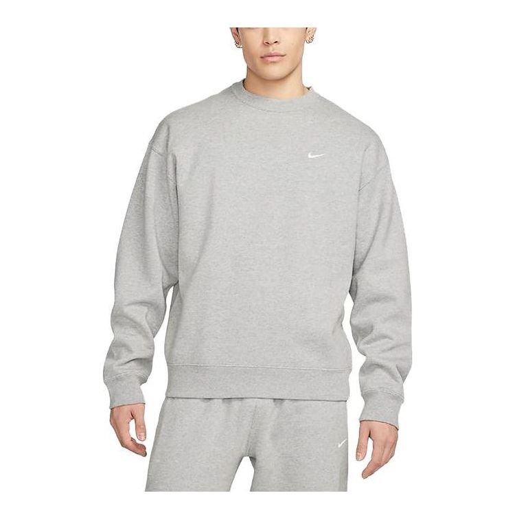 Nike Lab Swoosh Fleece Crewneck 'Grey' DX1362-063