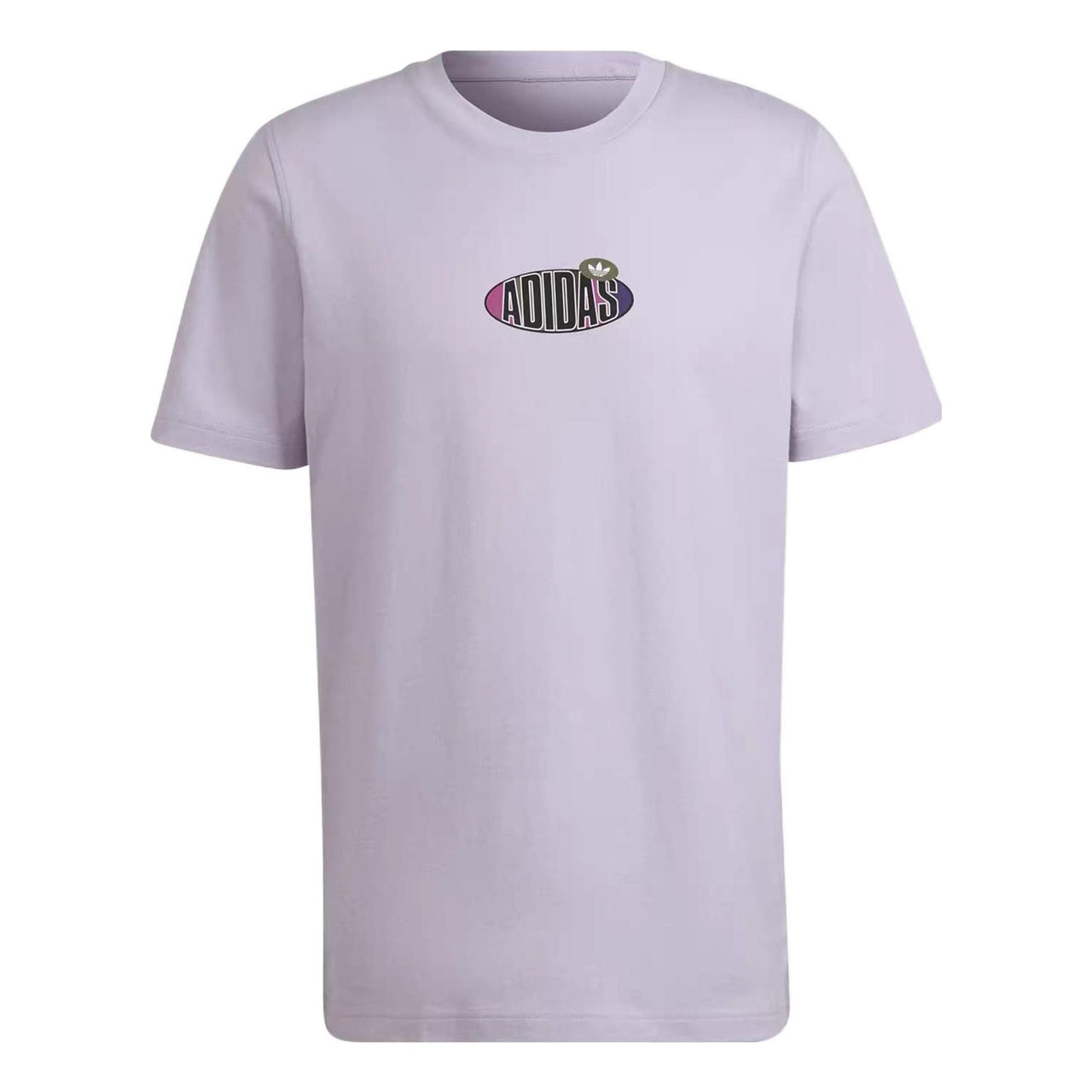 Men's adidas originals Minimalistic Alphabet Logo Printing Round Neck Short Sleeve White T-Shirt HI5273