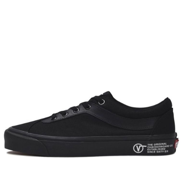 Vans Bold Ni Solid Color Minimalistic Low Tops Casual Skateboarding Shoes Unisex Black VN0A3WLPVX6