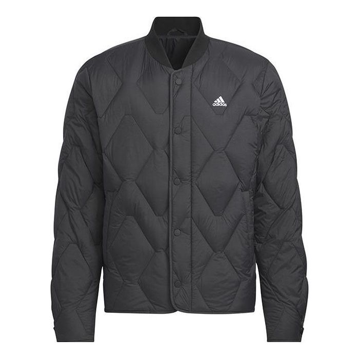adidas Regular Varsity Down Jacket 'Black' IW0775
