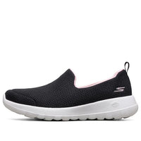 (WMNS) Skechers Go Walk Casual Lazy Shoes Black 124091-BKPK
