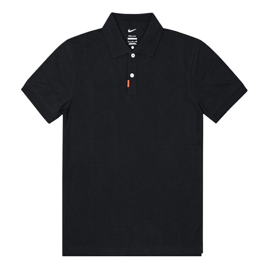Nike Slim Fit Running Short Sleeves Polo Men's Black DB3296-010