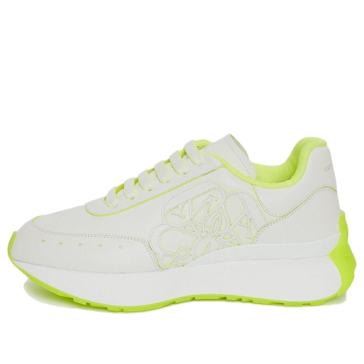 (WMNS) Alexander McQueen Sprint Runner 'White Acid Yellow' 718361WIC9D8954