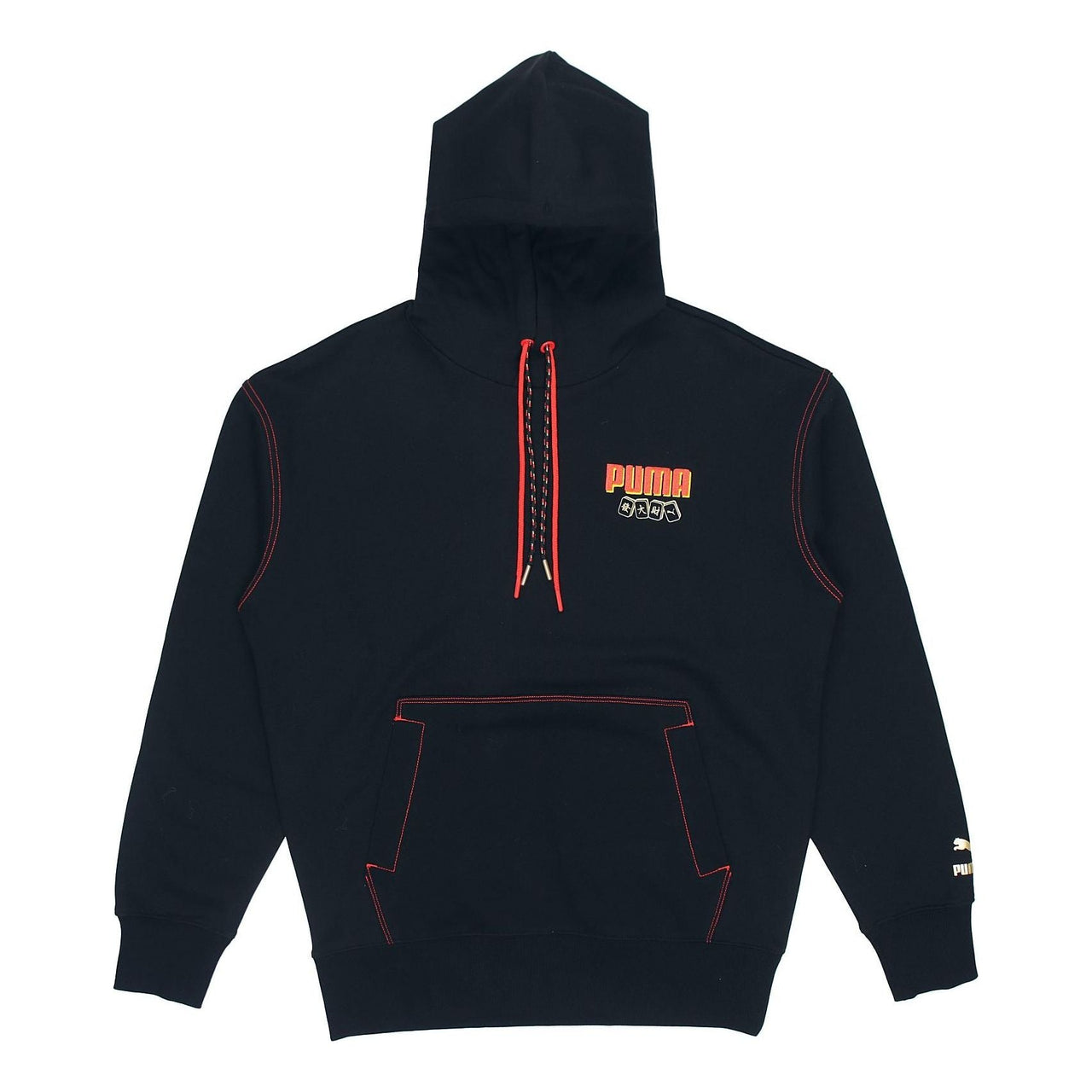 PUMA YOTOX Hoodie 'Black Pink Green' 531295-01