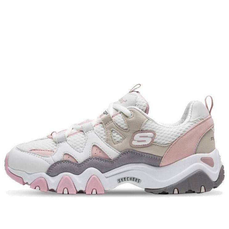 (WMNS) Skechers D'lites 2.0 Shoes White 99999693-WGPK
