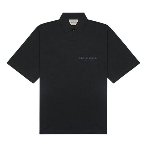 Fear of God Essentials SS20 Logo Polo Shirt 'Black' FOG-SS20-415