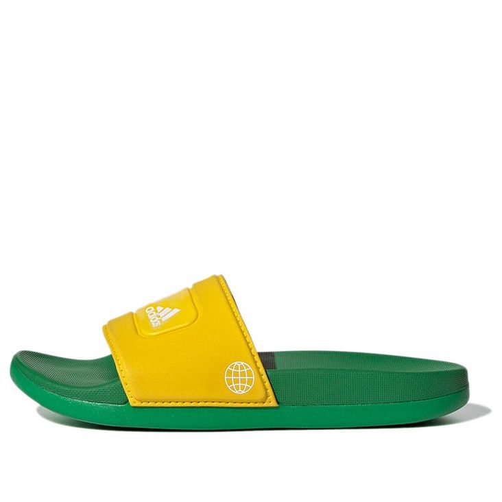 (GS) adidas LEGO x Adilette Slide 'Equipment Yellow Green' GV8233