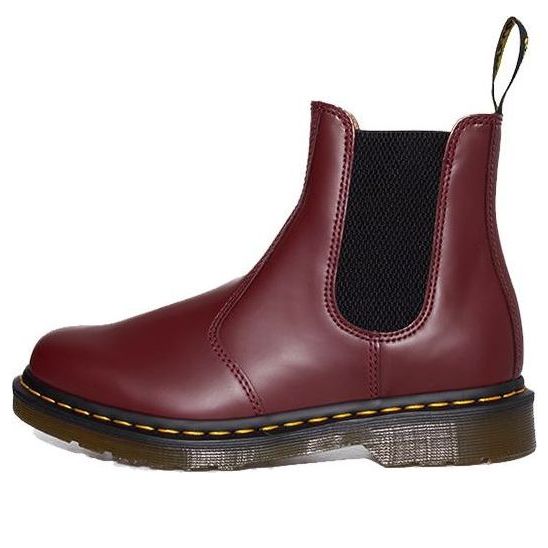 Dr.Martens 2976 Yellow Stitch Chelsea Boots 'Cherry Red' 22227600