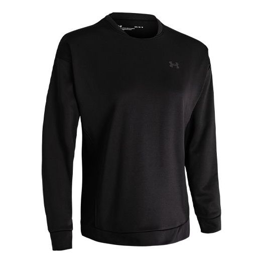 (WMNS) Under Armour Rival Terry Taped Crew 'Black' 1361112-001