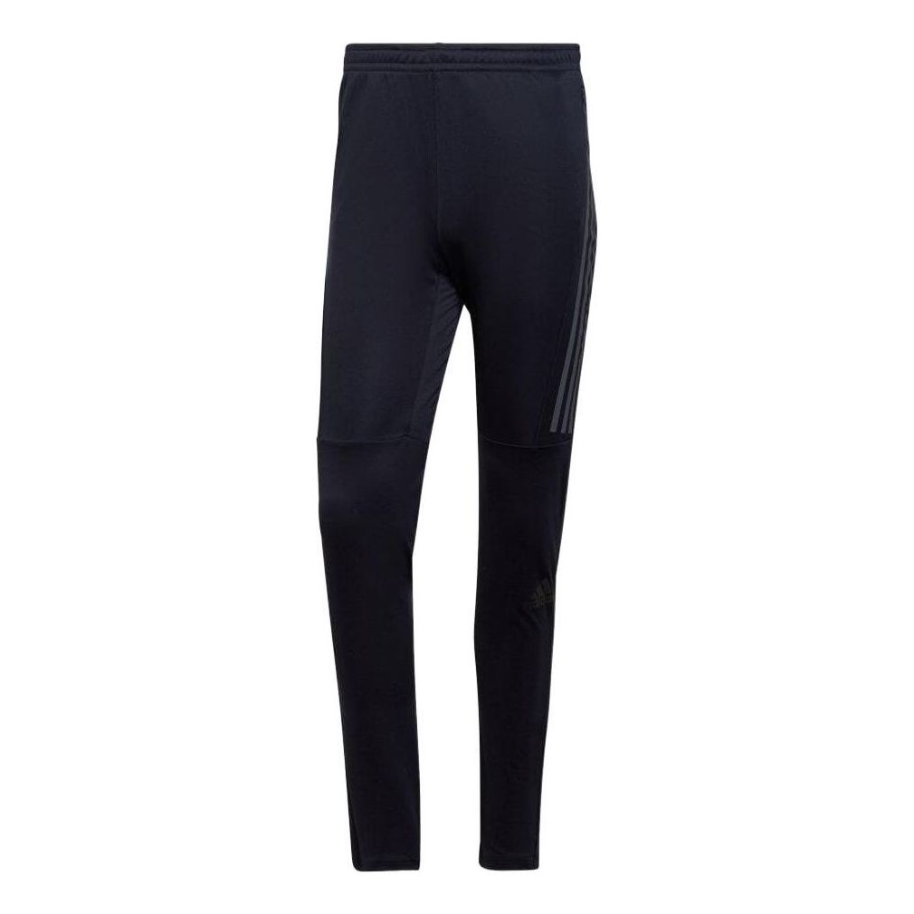 Men's adidas Logo Stripe Printing Casual Sports Pants/Trousers/Joggers Ink Blue HE2471