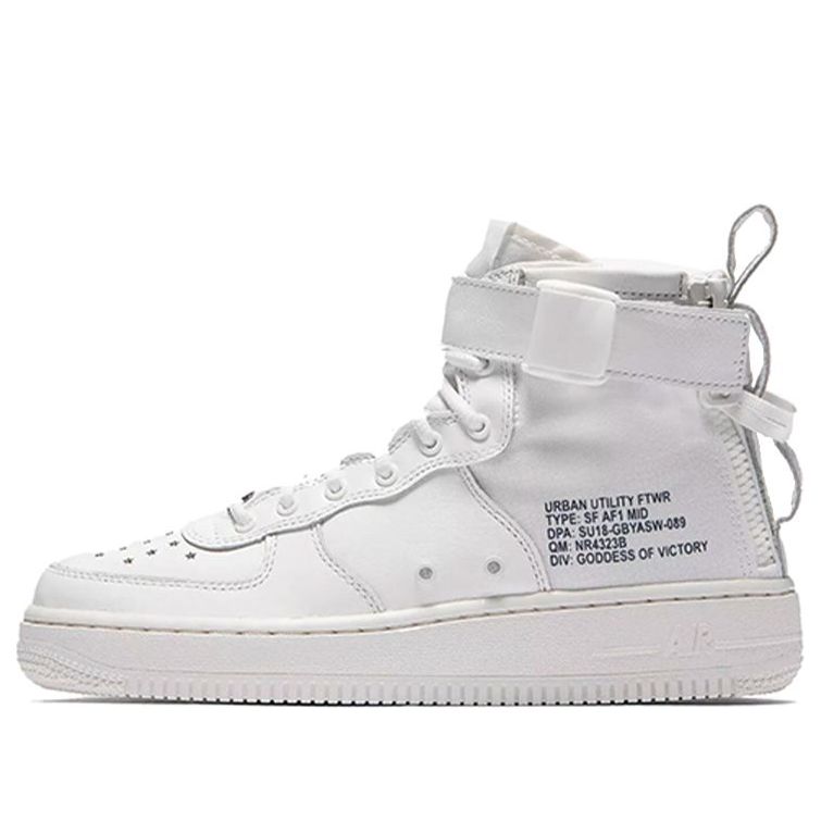 (GS) Nike SF Air Force 1 Mid QS 'Triple White' AR0690-100