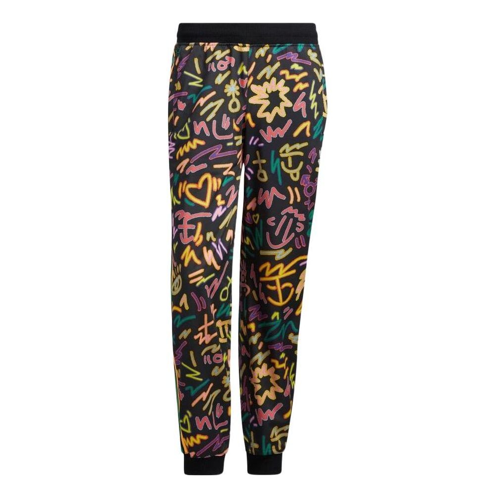 Men's adidas originals Geometry Pattern Full Print Printing Stripe Casual Pants/Trousers Multicolor HC3089
