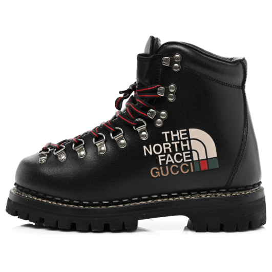 (WMNS) Gucci Ankle Boot x The North Face 'Black' 655398-17U10-1000