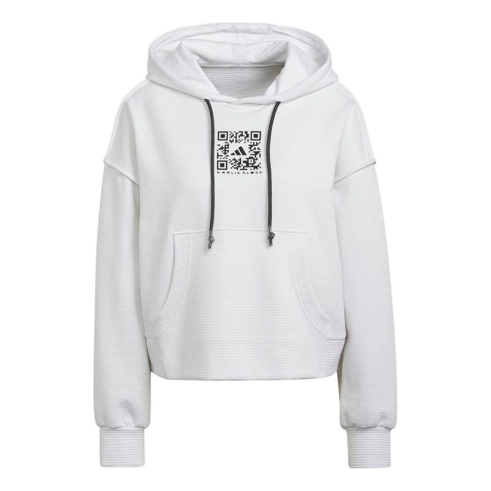 (WMNS) adidas x Karlie Kloss Hoodie 'White' HB1448