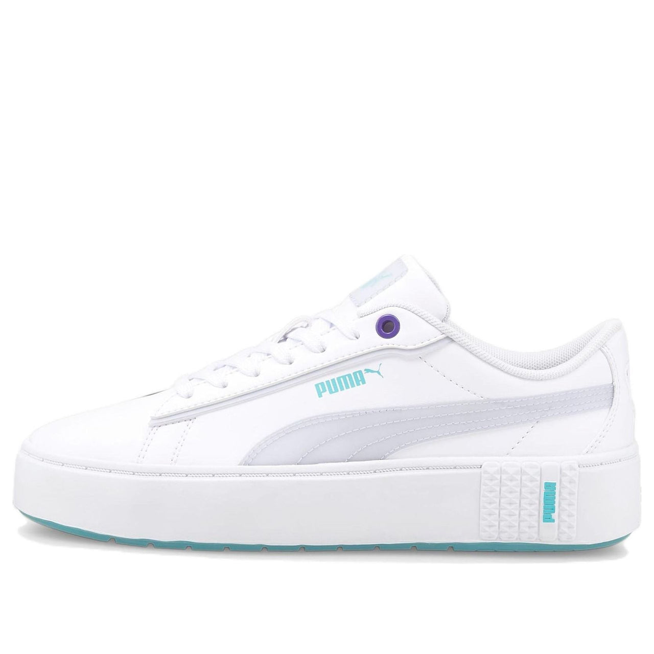 (WMNS) PUMA Smash Platform v2 'Candy - White Arctic Ice' 383878-02