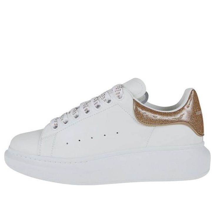 (WMNS) Alexander McQueen Oversize Sole Shoes 'White Gold' 718239WICGJ9053
