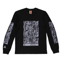 Men's Nike ACG Waffle Casual Sports Printing Pullover Long Sleeves BQ7205-010