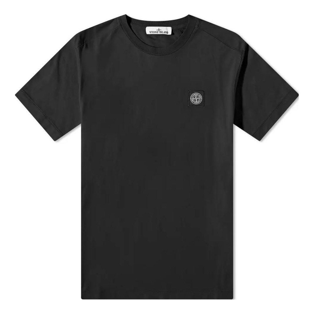 STONE ISLAND Plain Logo T-Shirt 'Black' 101524113-A0029