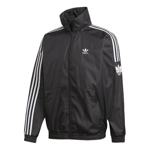 adidas Casual Loose Training Sports Running Jacket Black GN1862