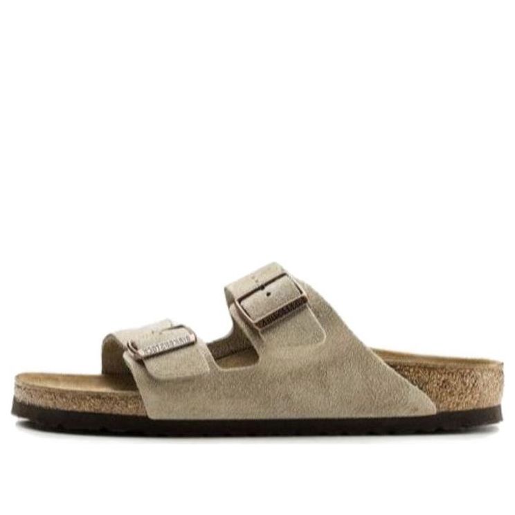 Birkenstock Arizona Suede Leather Narrow Fit Sandals 'Taupe' 0051463