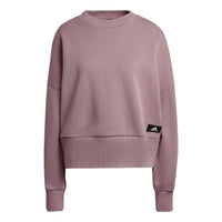 (WMNS) adidas W Fi 3s Crew Stripe Sports Round Neck Pullover Long Sleeves Purple Pink Hoodie HD8998