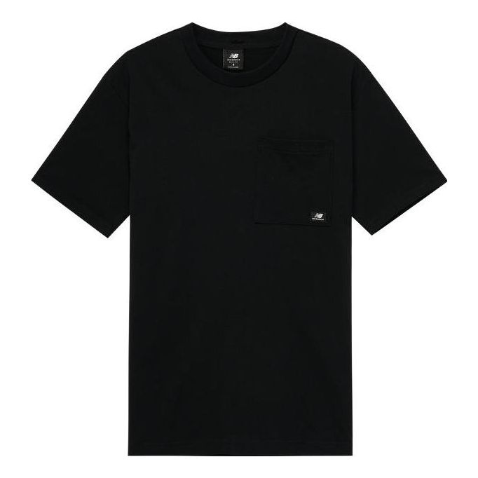 New Balance Essentials Pocket Fleece T-shirt 'Black' MT31542-BK