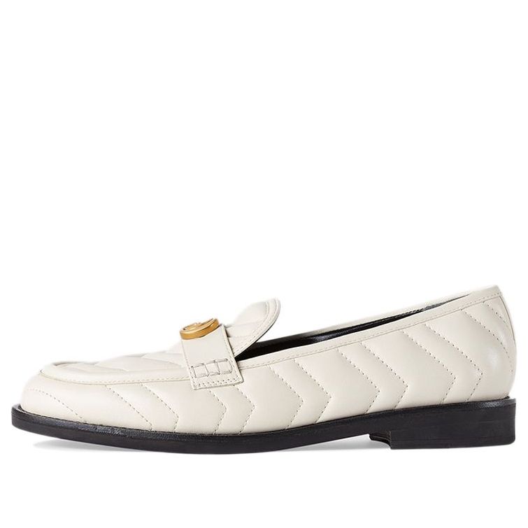 (WMNS) Gucci Loafer With Double G 'White' 670399-BKO60-9022